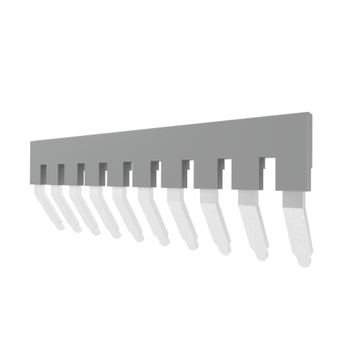 Перемычка гребенчатая EB 10-6, максимальный ток нагрузки 41 А. количество полюсов 10